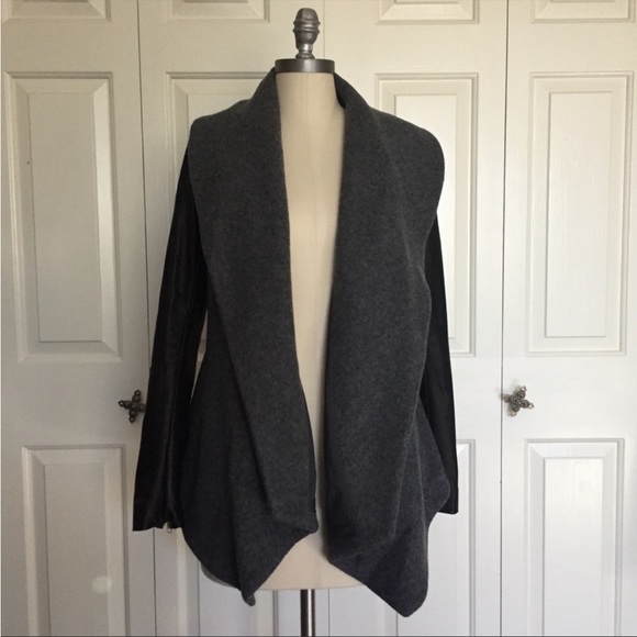 Theory Laura Amazing Wool Cashmere Leather Jacket - Picture 2 of 10